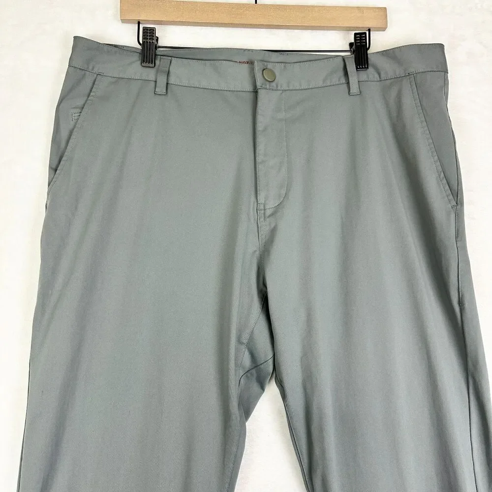 Rhone Commuter Pant Classic Size 38 Smoked Pearl Gray 4 Way Stretch 28
